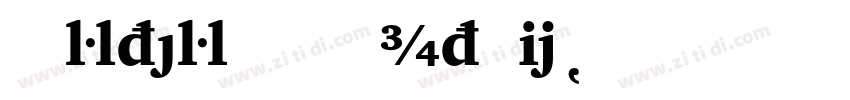 CharterBT BlackItali字体转换